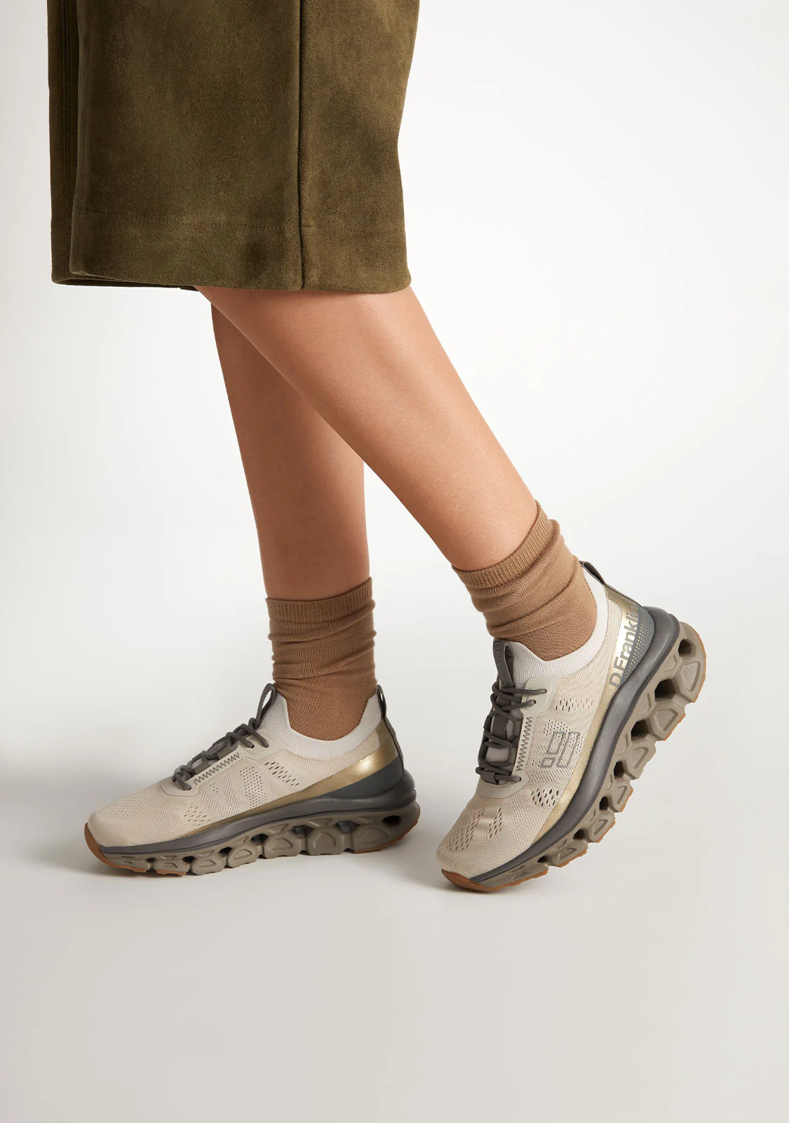 Aero Sneakers Mesh Cream / Gold - Image 5