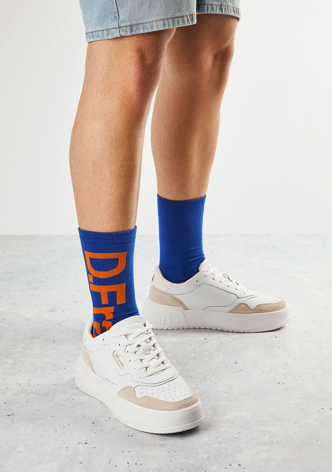 DF Socks Blue / Orange - Image 3