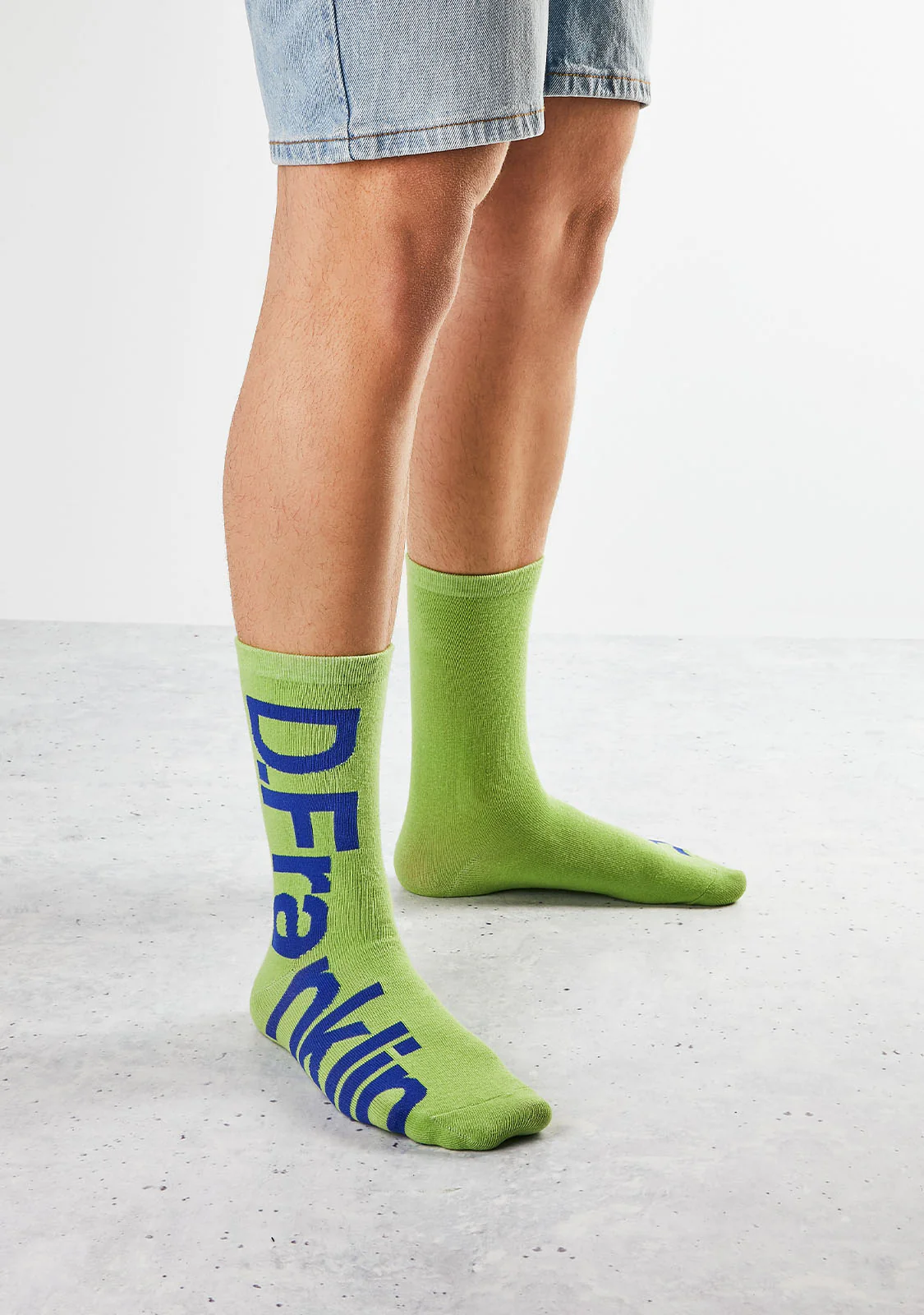 DF Socks Lime / Blue - Image 6