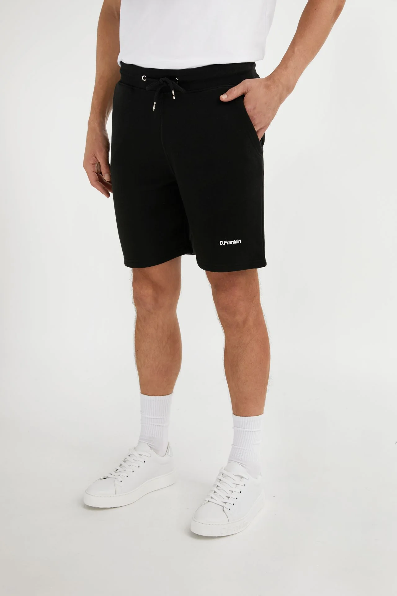 Logo Jogger Shorts Black / White - Image 2