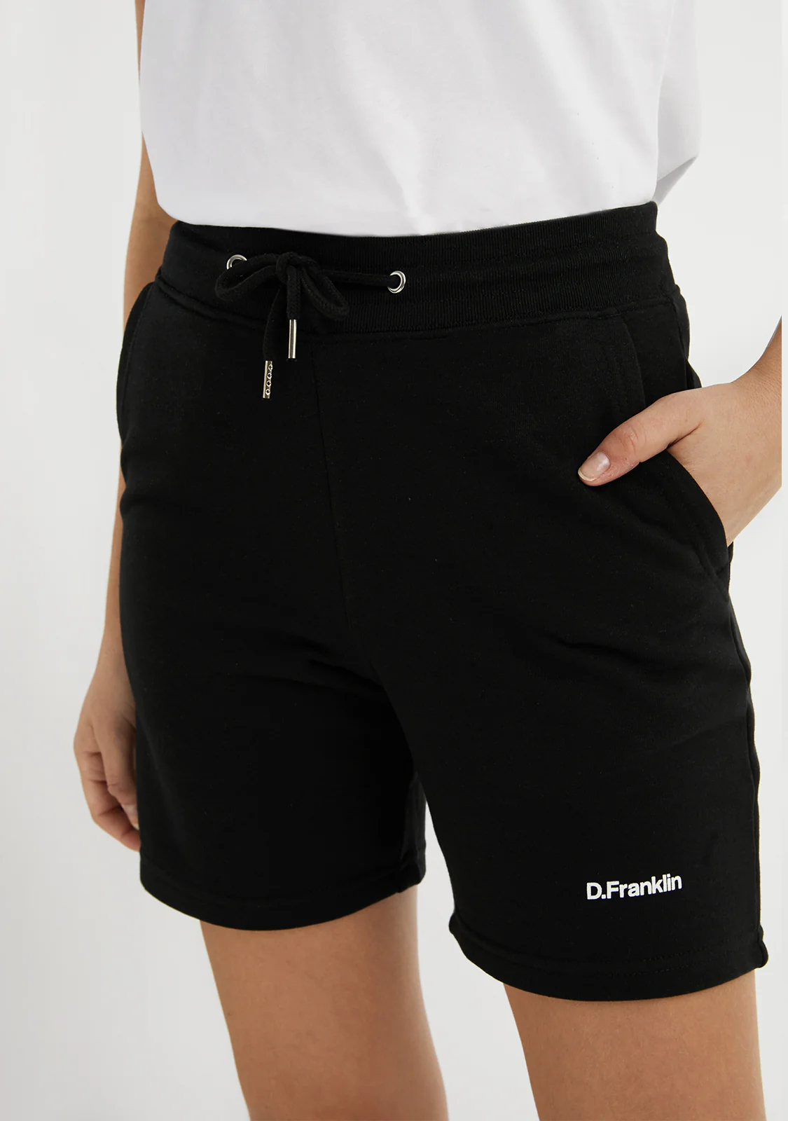 Logo Jogger Shorts Black / White - Image 3