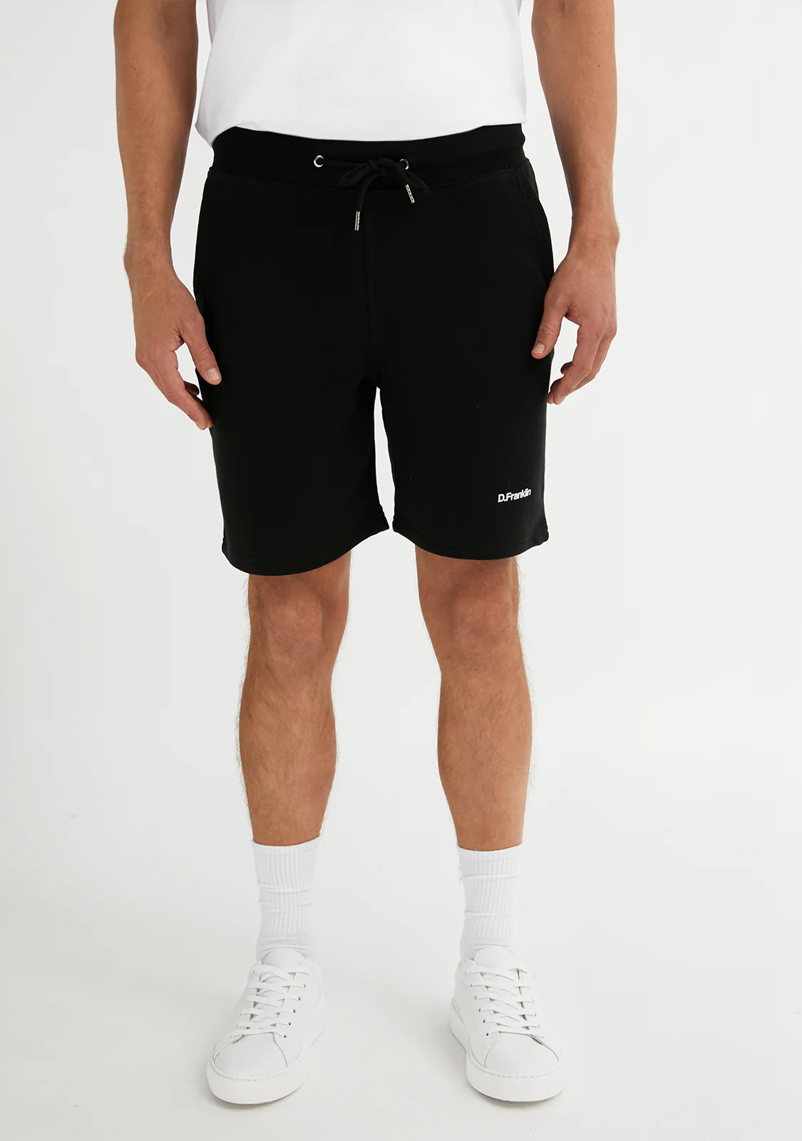 Logo Jogger Shorts Black / White - Image 5