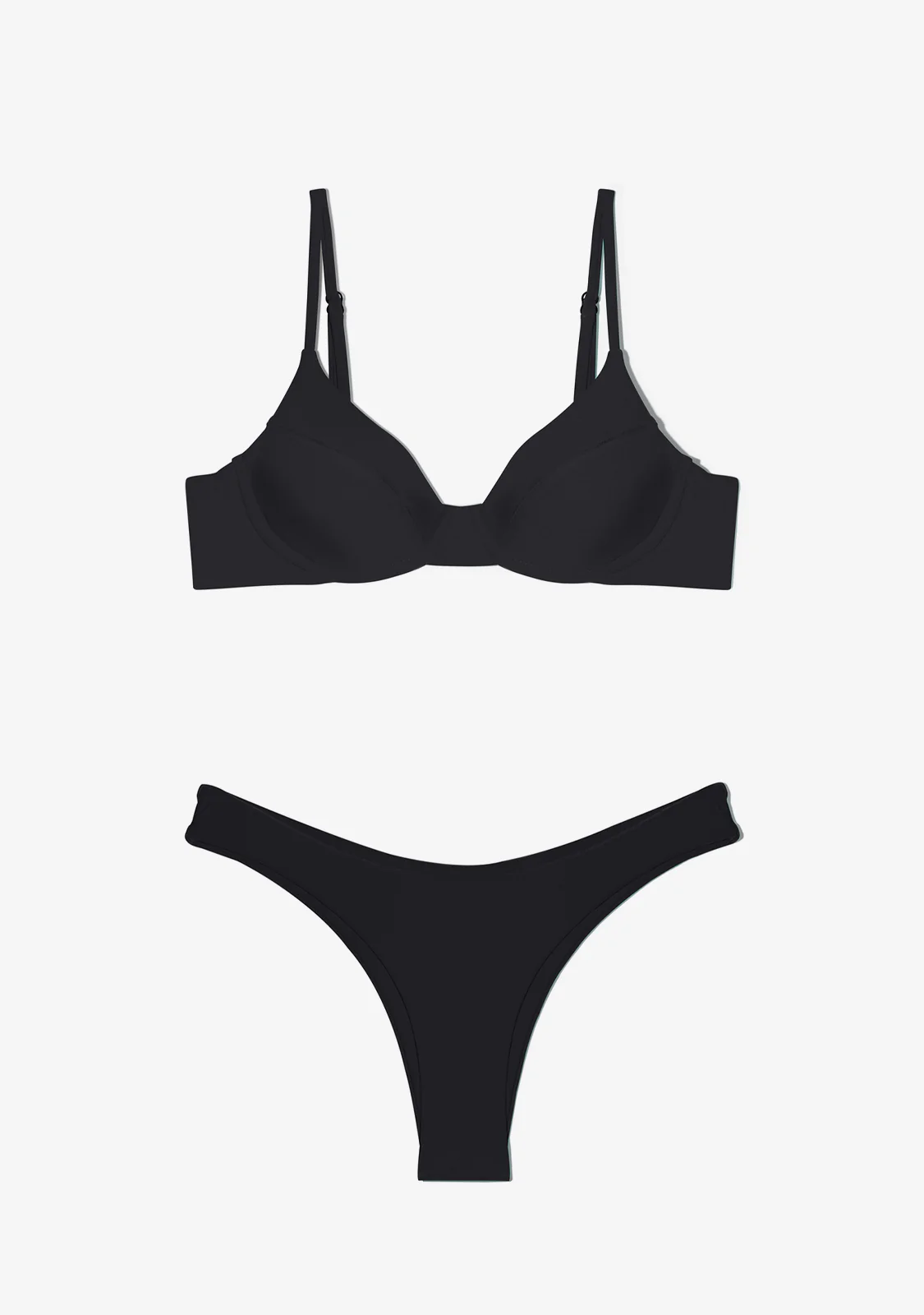 Masha Top + Ava Bottom Black Bikini - Image 3