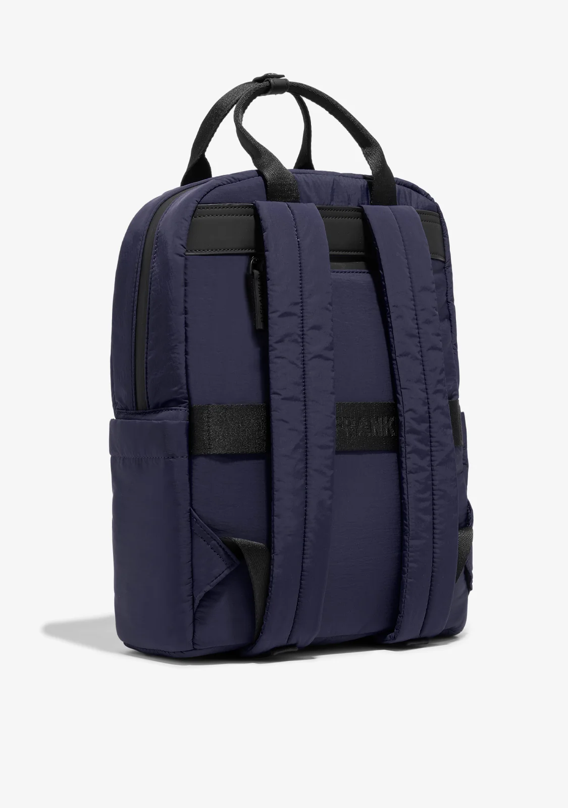 Multi-Pocket Nylon Backpack Navy + Custom Set Lime - Image 2