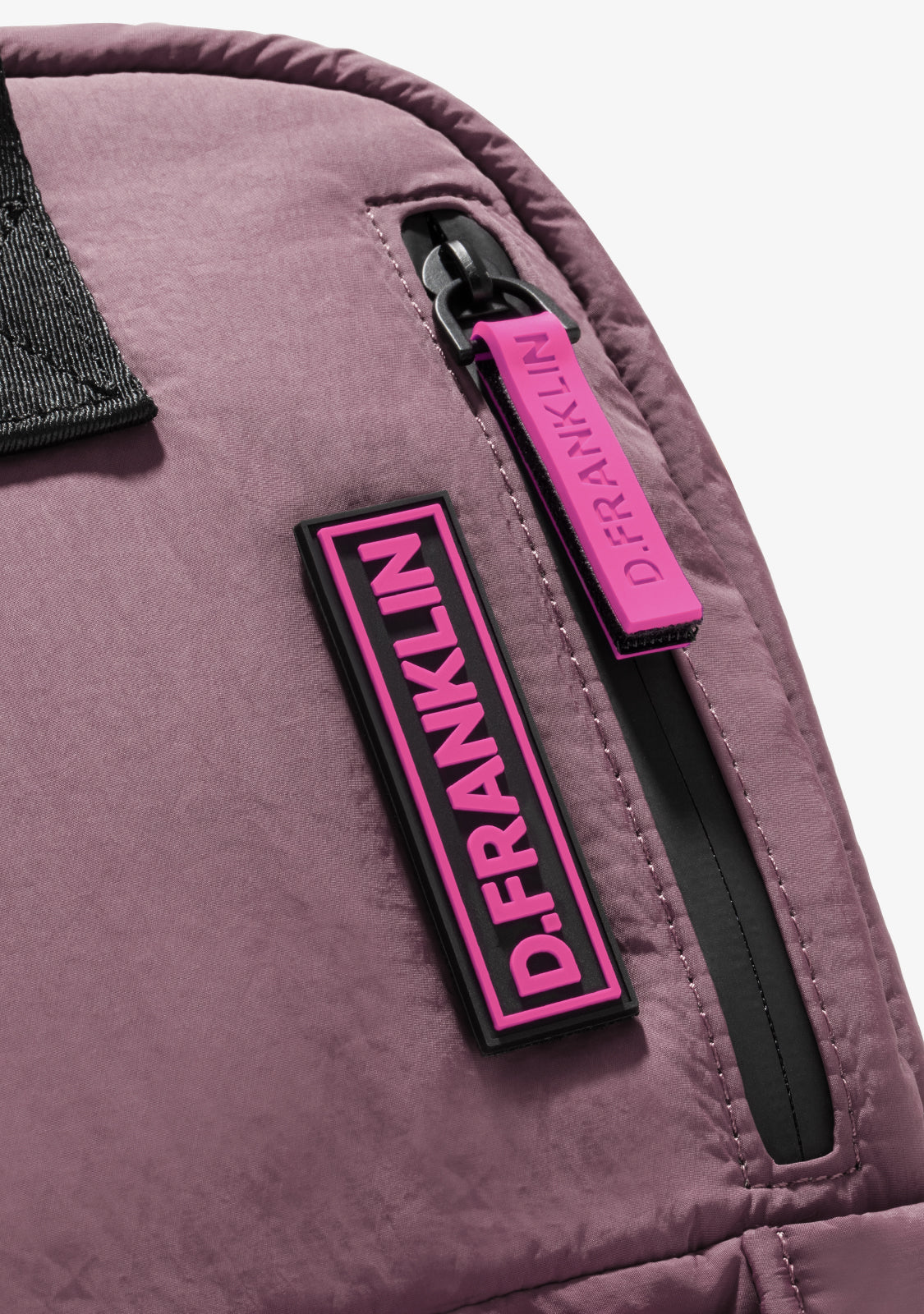 Multi-Pocket Nylon Backpack Pink + Custom Set Fuchsia - Image 3