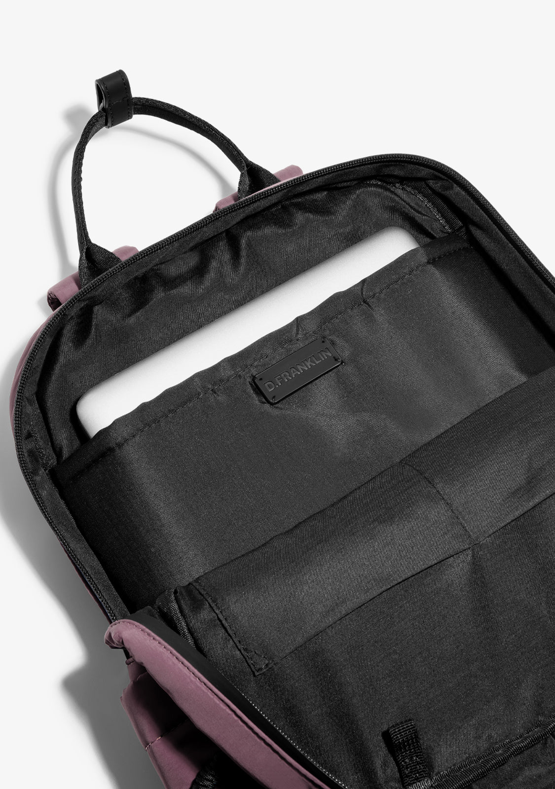 Multi-Pocket Nylon Backpack Pink + Custom Set Fuchsia - Image 7