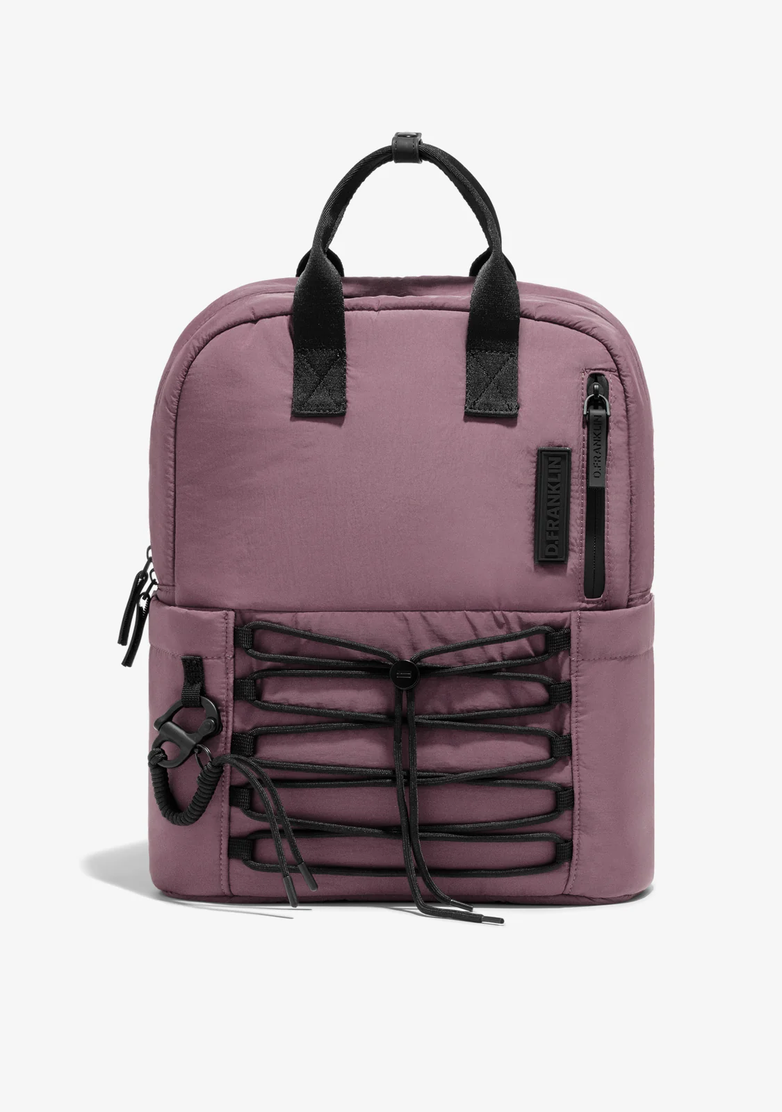 Multi-Pocket Nylon Backpack Pink + Custom Set Fuchsia - Image 8