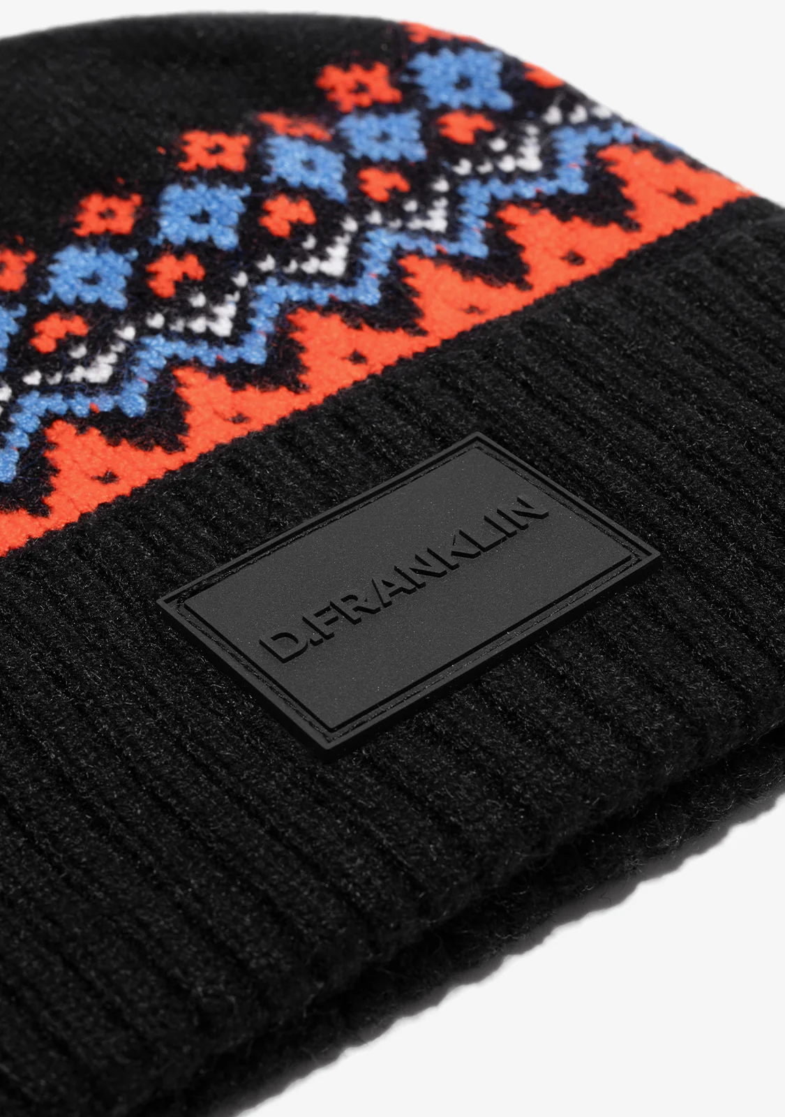 Nordic TRK Fair Isle Beanie Navy - Image 2