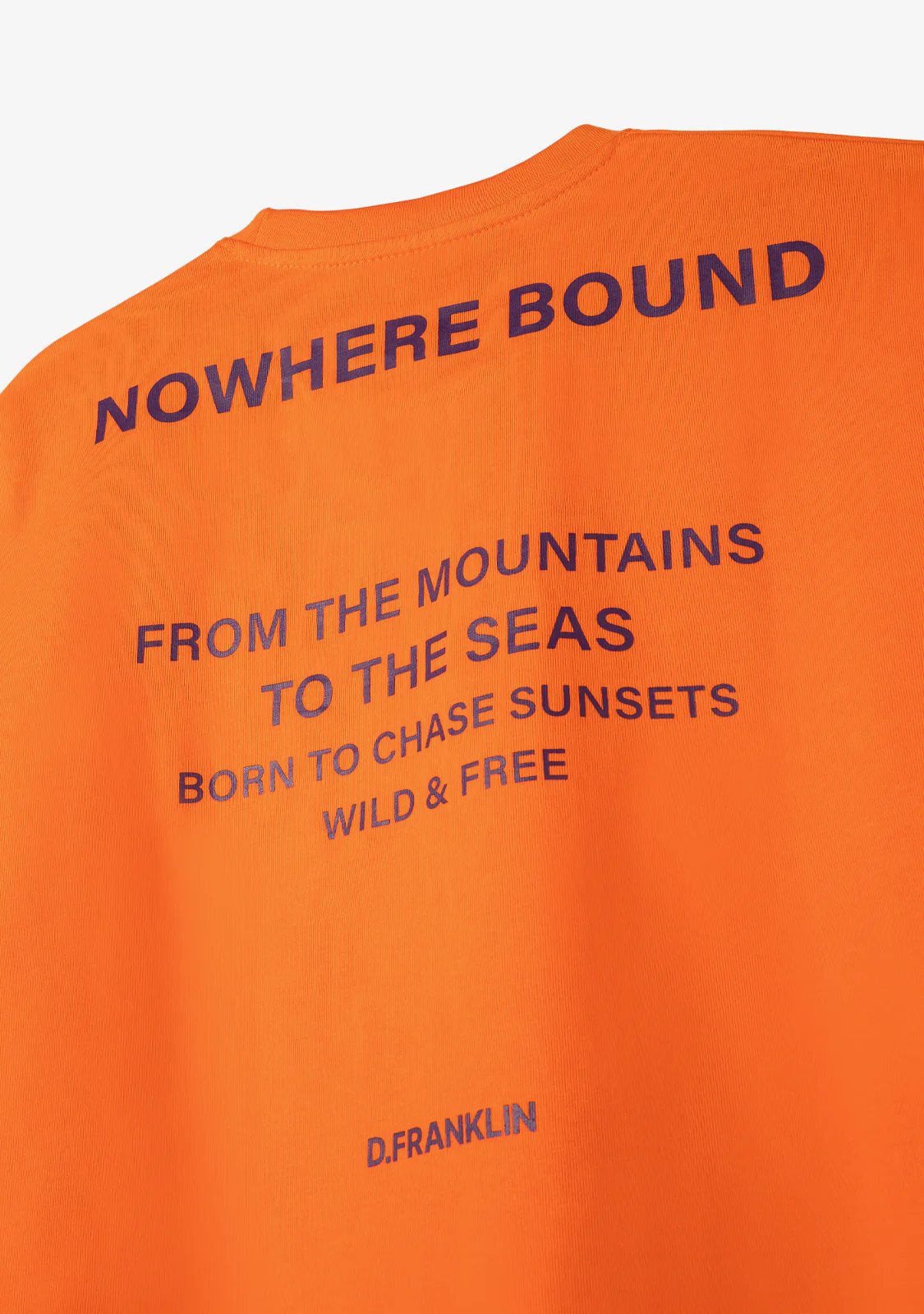 Nowhere Bound T-Shirt Orange / Purple - Image 4