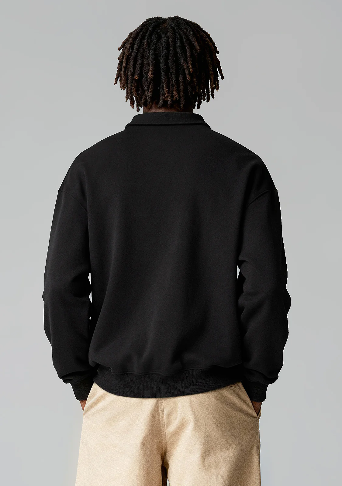 Polo Sweatshirt Anthracite - Image 4