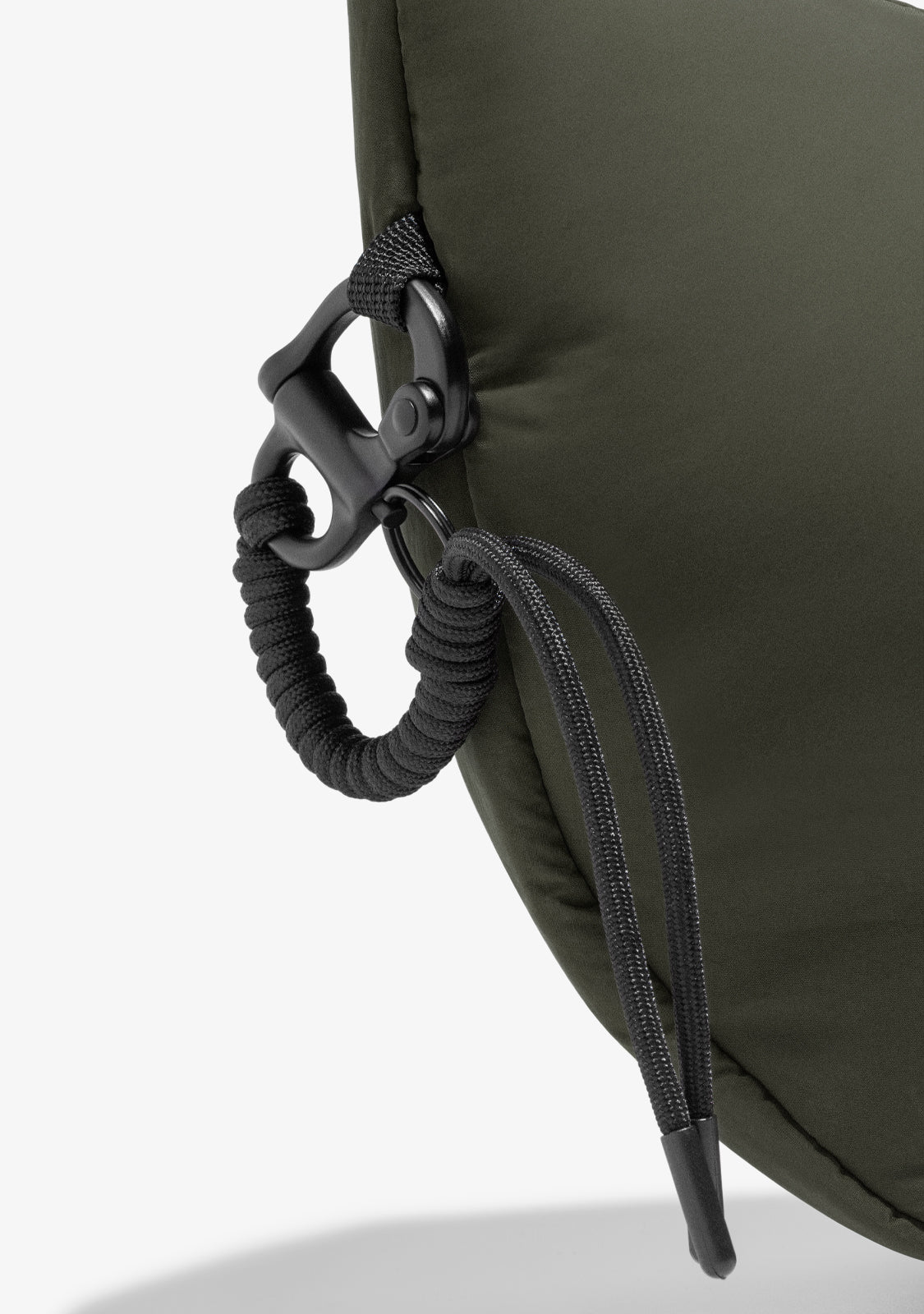 Round Nylon Crossbody Bag Green + Custom Set Orange - Image 4