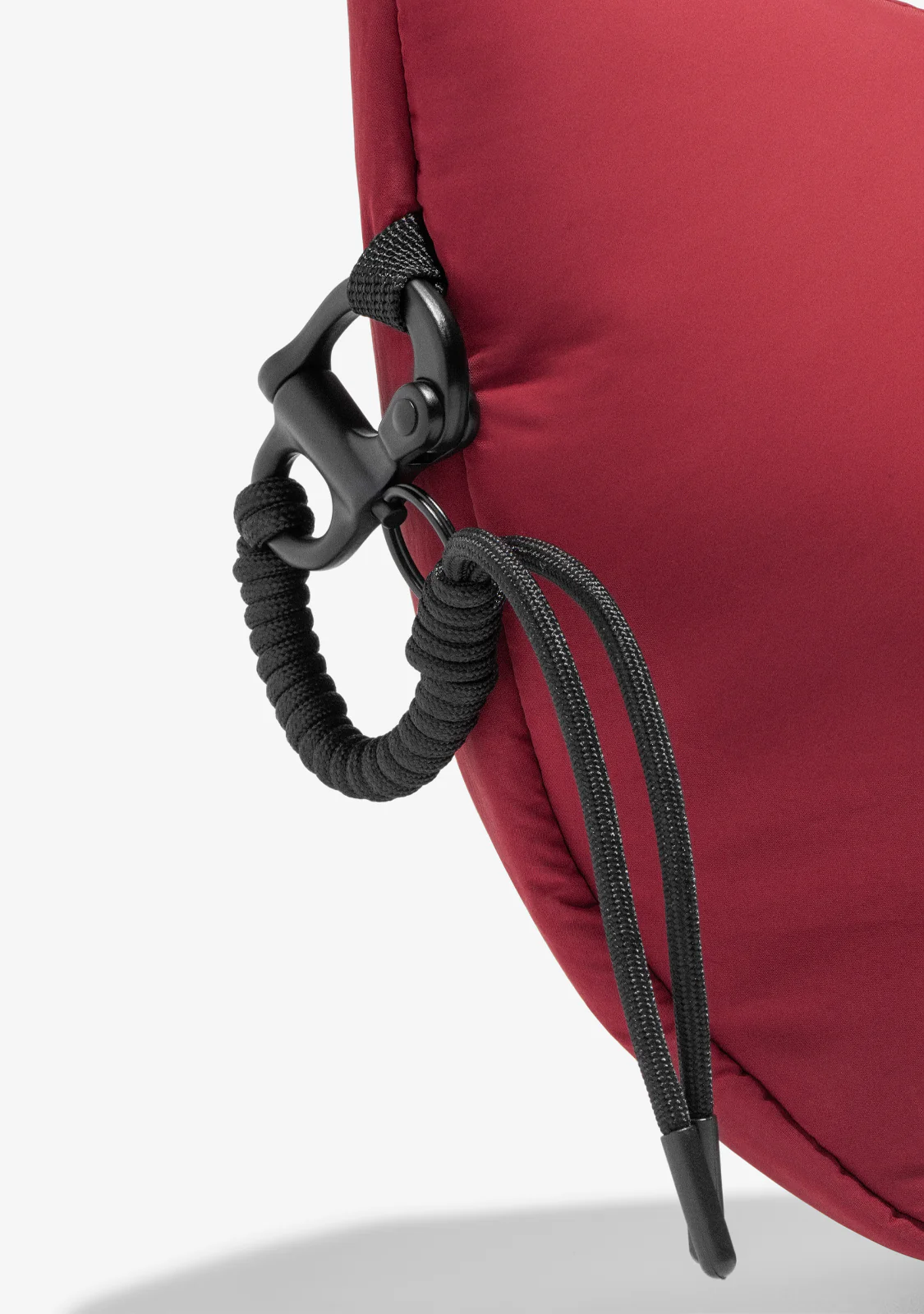 Round Nylon Crossbody Bag Red + Custom Set Orange - Image 4