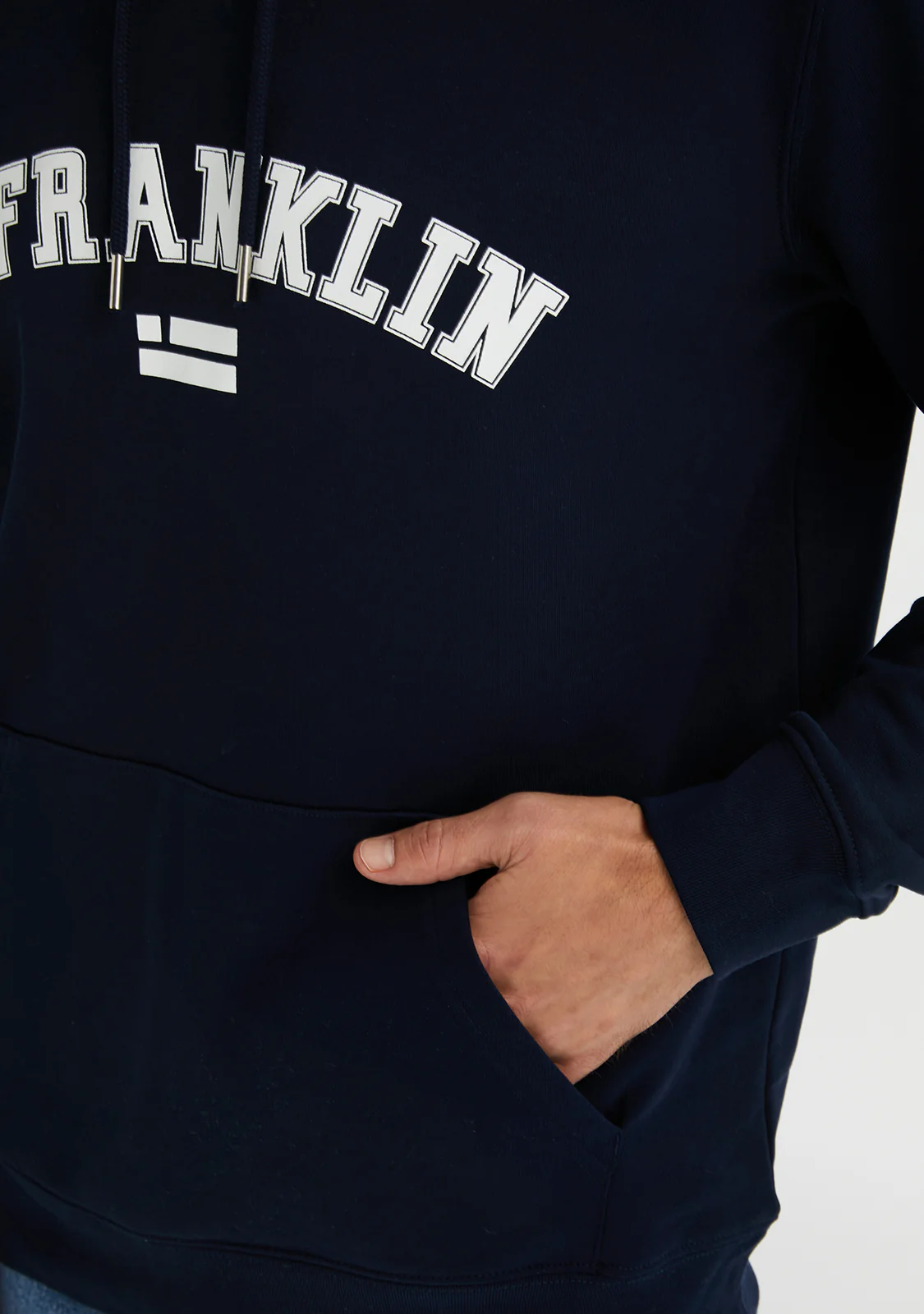 Varsity Hoodie Navy / White - Image 5