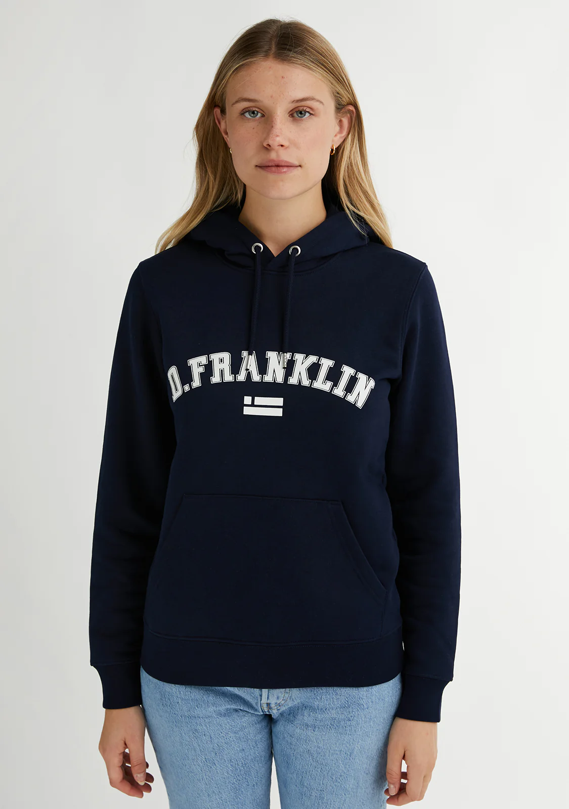 Varsity Hoodie Navy / White - Image 6