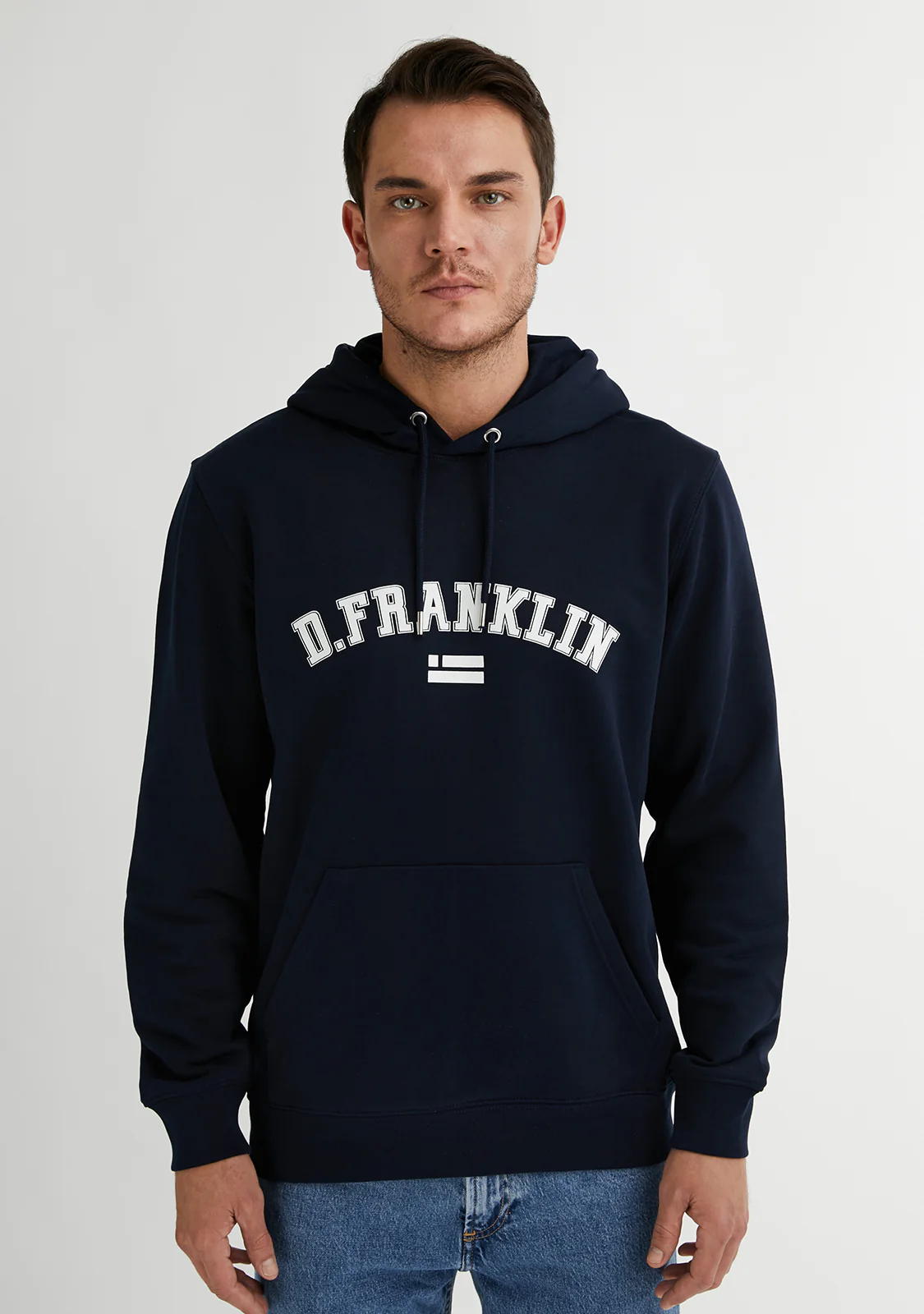Varsity Hoodie Navy / White - Image 7