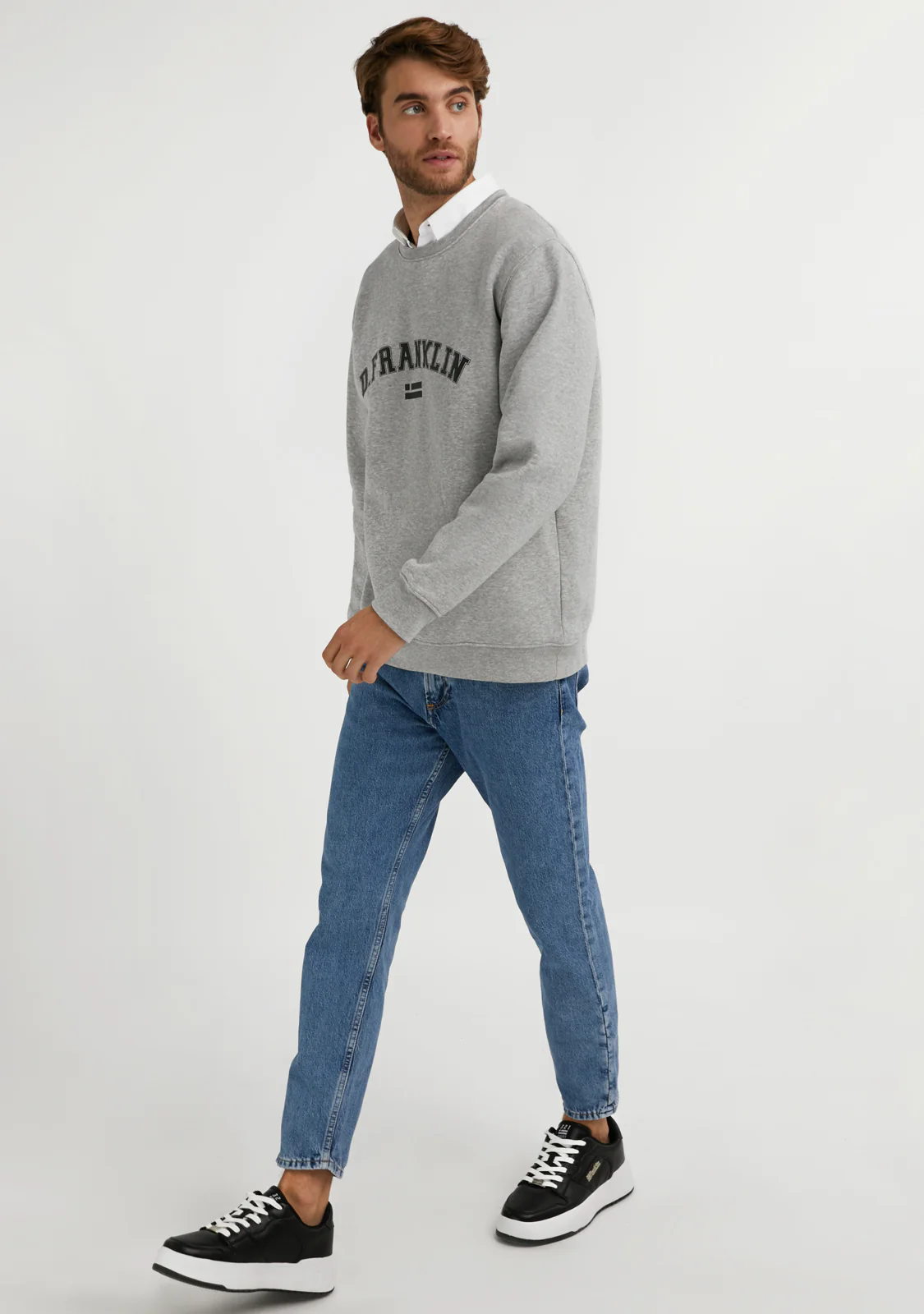 Varsity Sweatshirt Grey / Black - Image 2