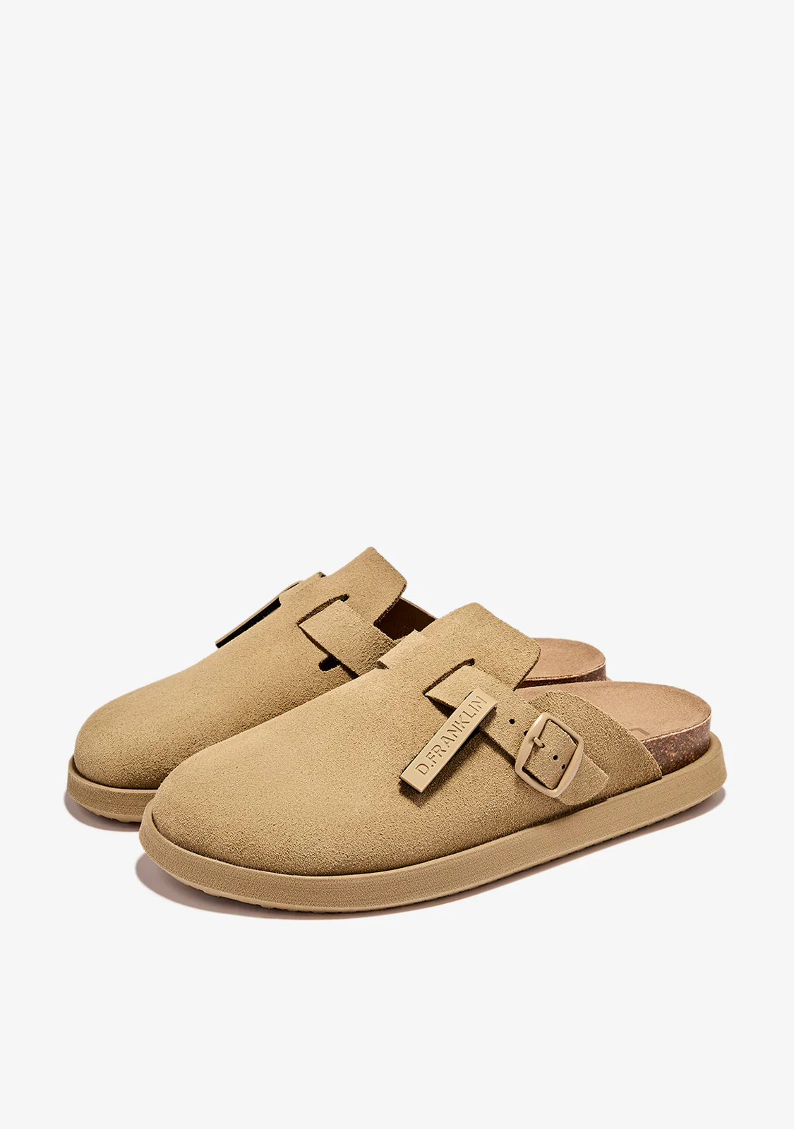 Vibe Sandals Clog Suede Sand - Image 2